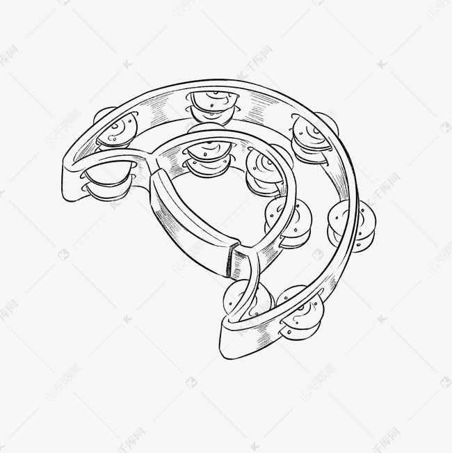 线描摇铃铃铛