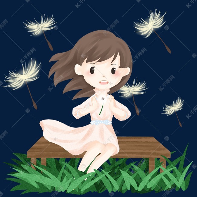 春风漂亮的小女孩