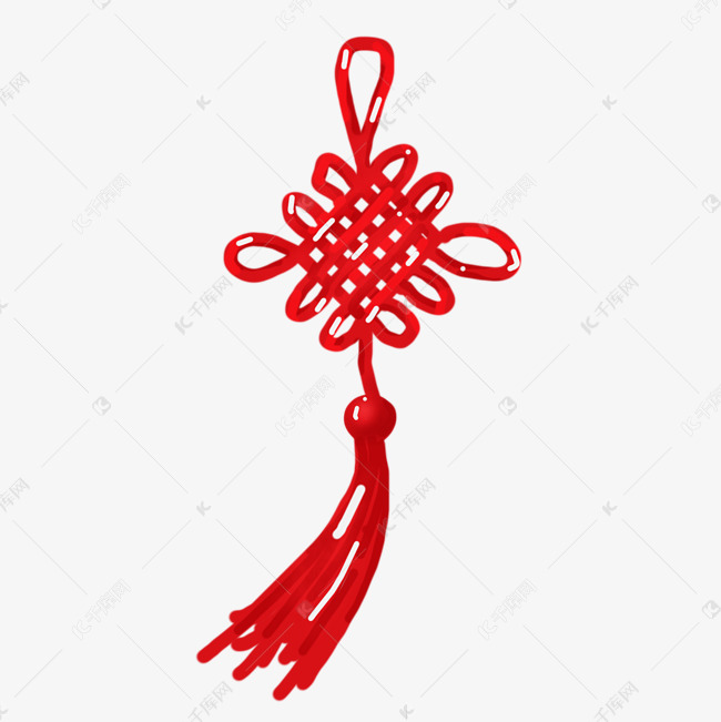 喜庆中国结手绘装饰