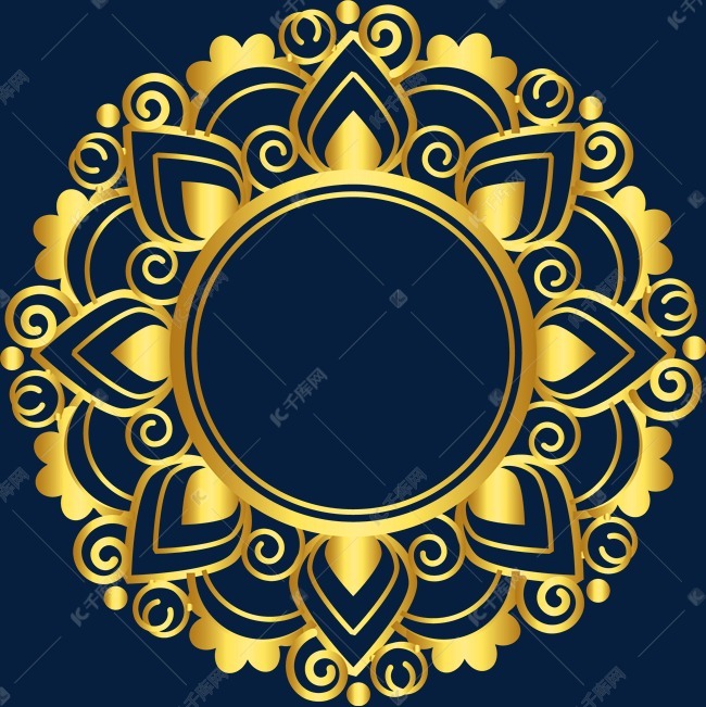 金色渐变风格烫金装饰