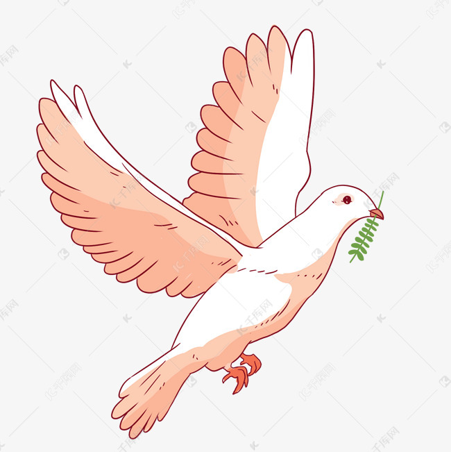 天空飞翔的鸽子免抠图