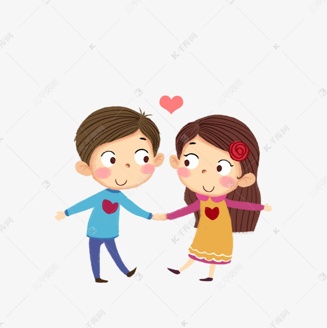 两个互相爱慕小孩
