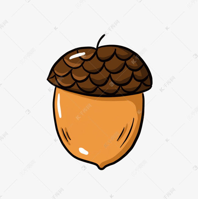 手绘卡通坚果下载