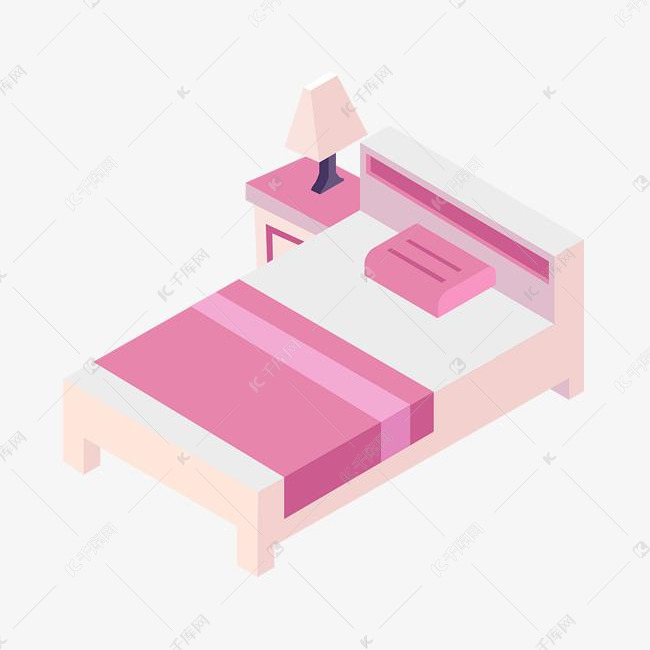 5d顶视图-床插画