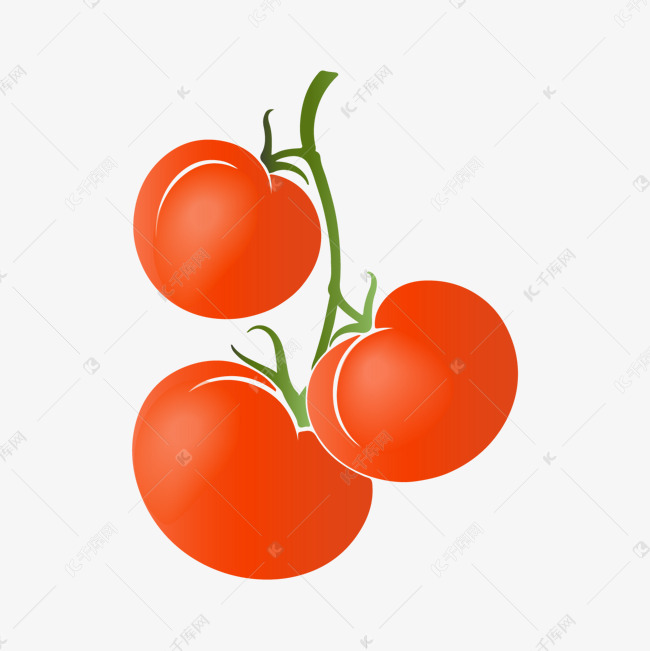 创意矢量西红柿装饰图案