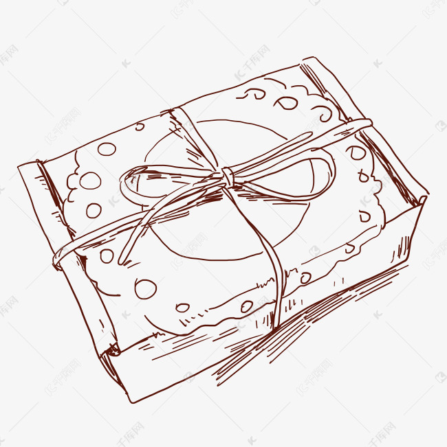 手绘绑带包装盒