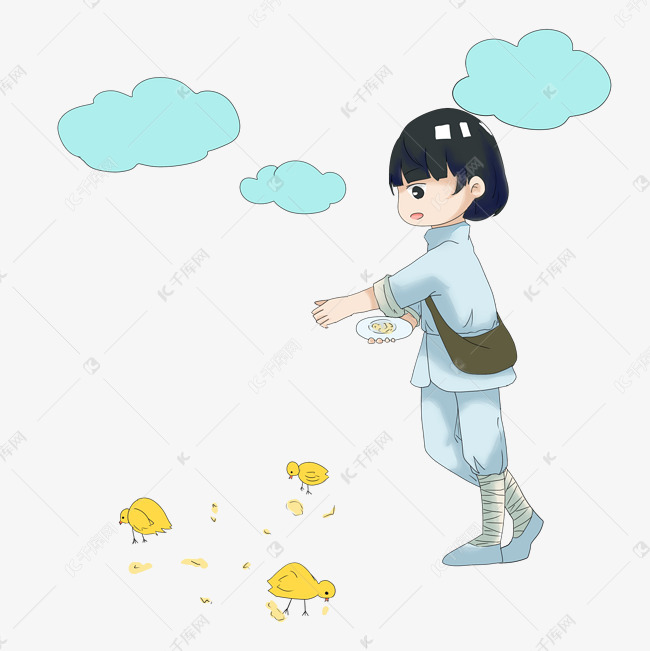 自给自足的红军女战士插画