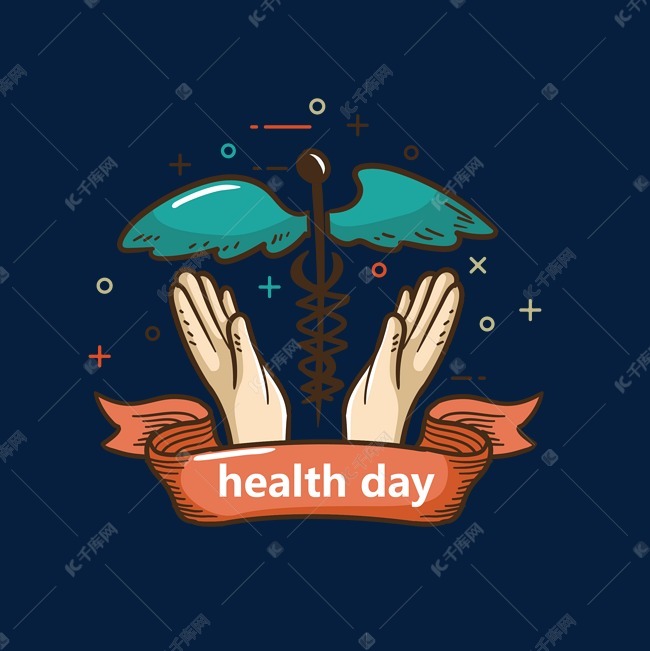 卡通守护健康节日矢量素材