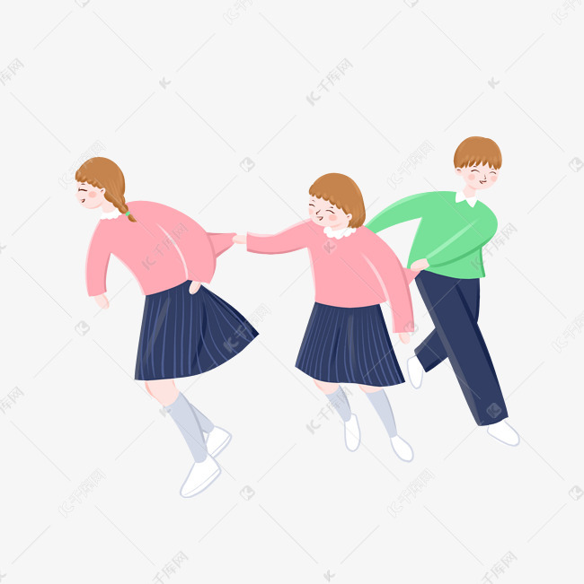 学生做游戏