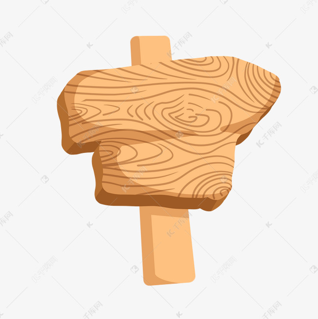 手绘精致木板插画