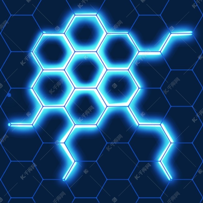 光效彩色光环闪亮纹路蓝色光纤蜂