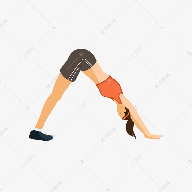 运动健身减肥体操人物