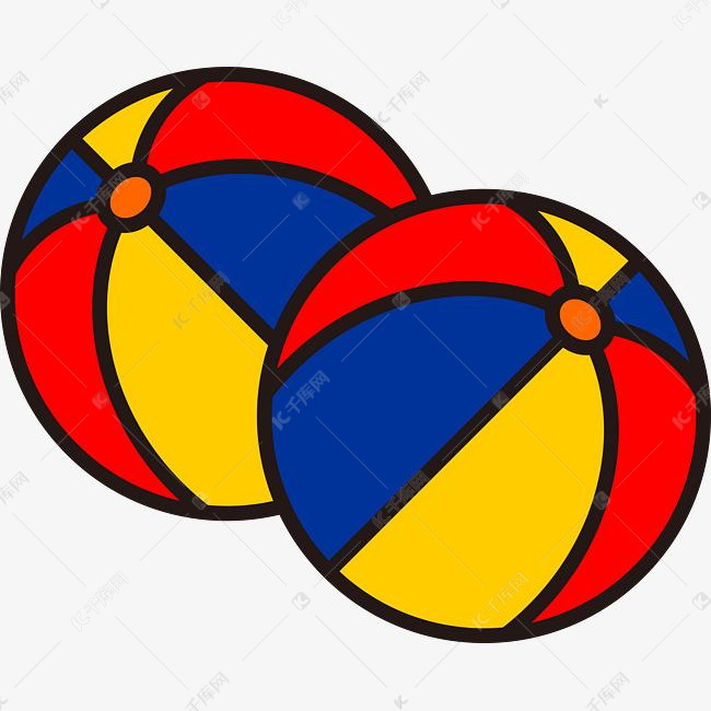 红黄蓝篮球