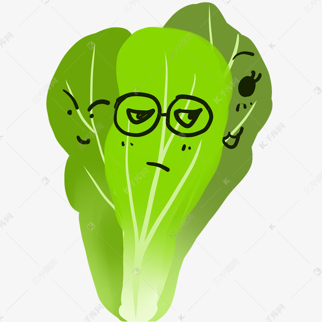 卡通手绘青菜表情包