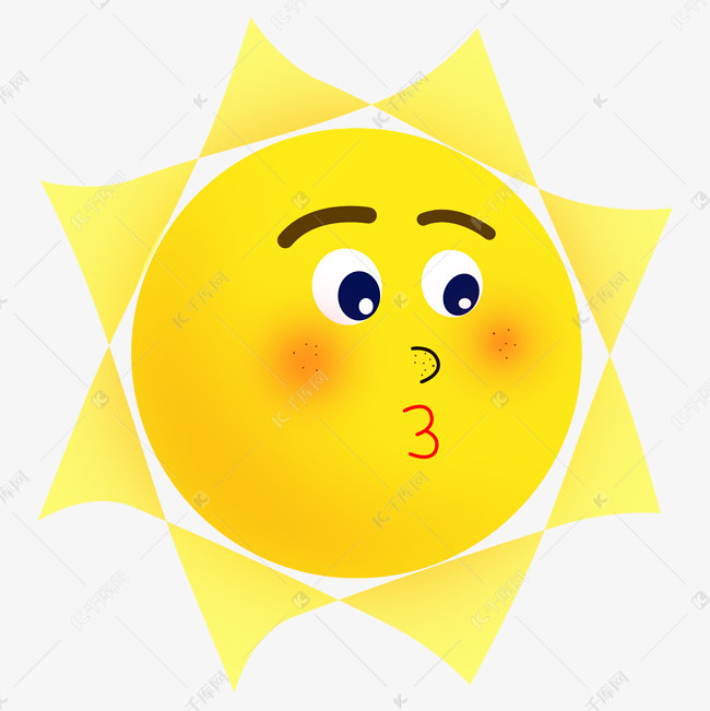 太阳娃娃可爱卡通太阳素材图片免费下载 高清装饰图案psd 千库网 图片编号