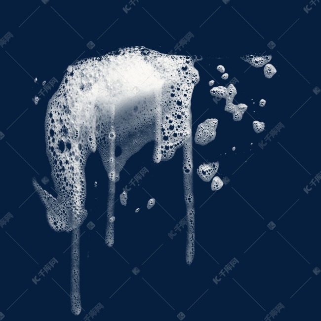 白色肥皂泡沫效果元素