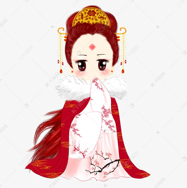 古代人物q版萌系插画