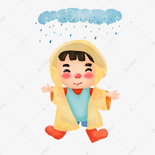 穿雨衣男孩
