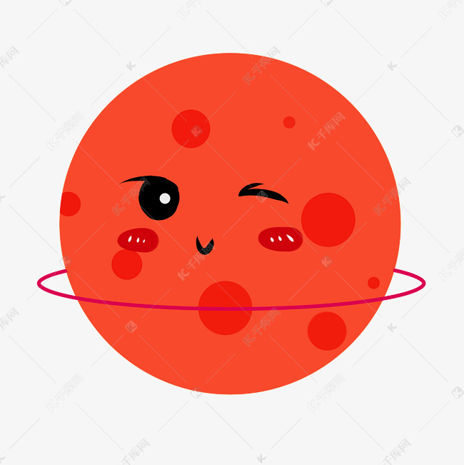 红色表情星球