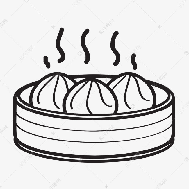 线稿食物创意设计元素