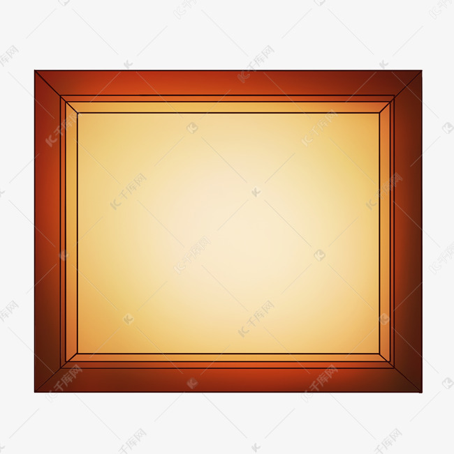 红色的相框手绘插画素材图片免费下载-千库网