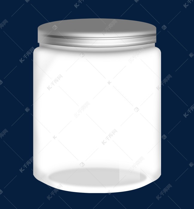 手绘冰糖的罐子插画