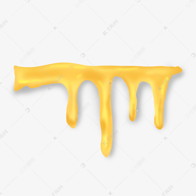 金色滴落立体油滴