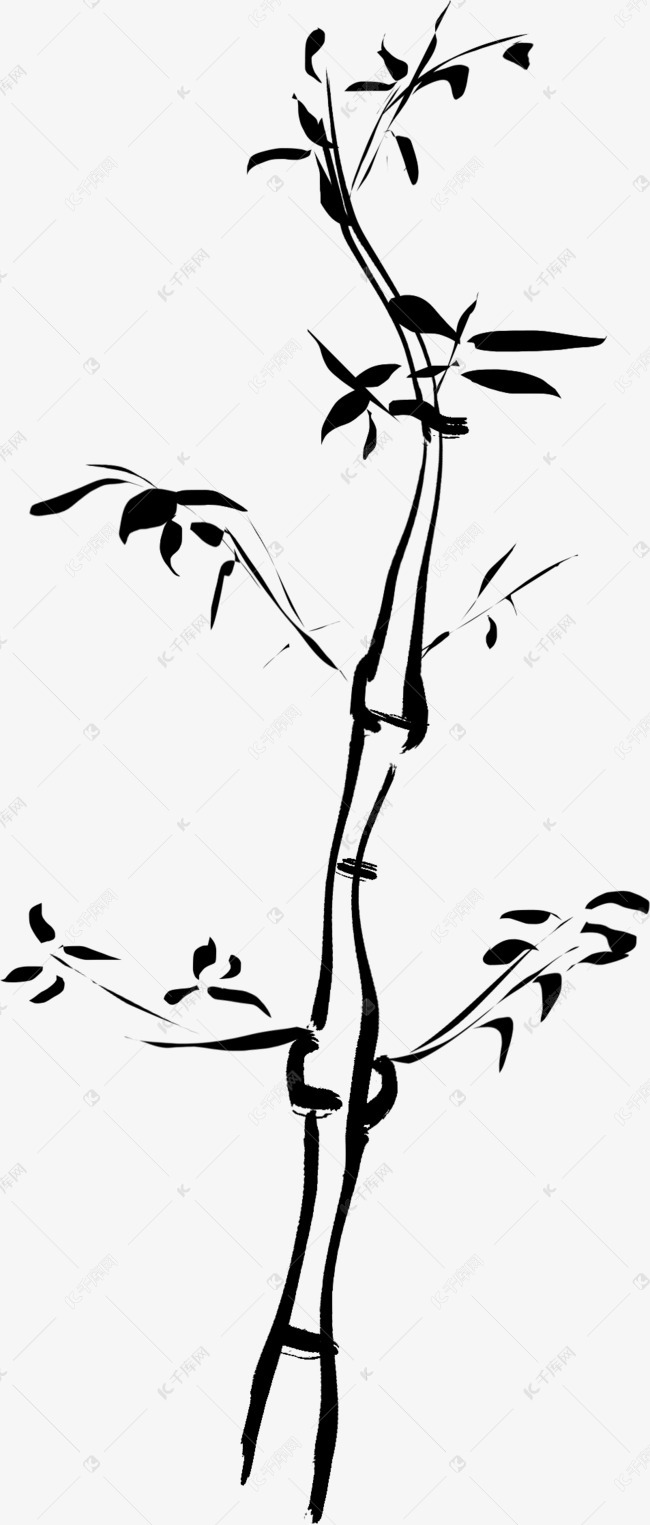 水墨画竹子