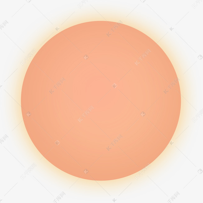 卡通圆形太阳png下载