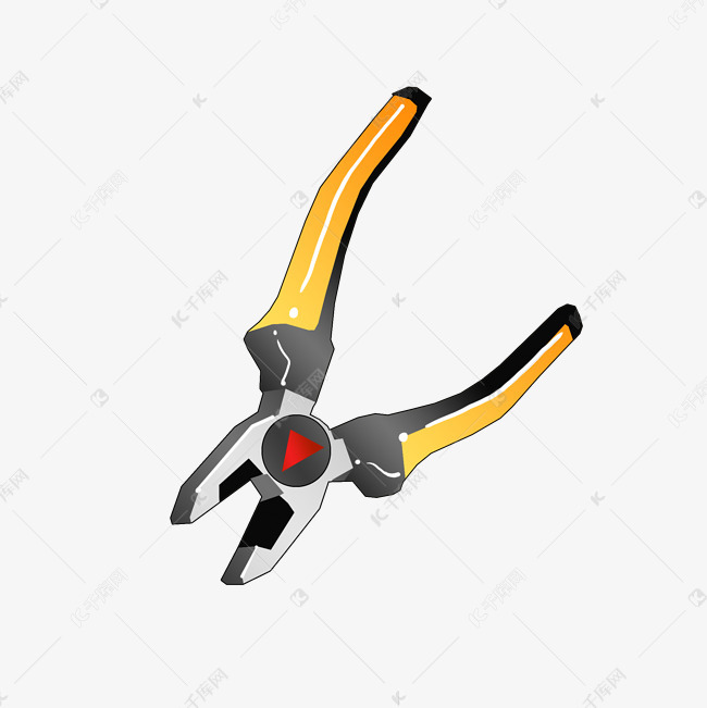 手绘钳子工具