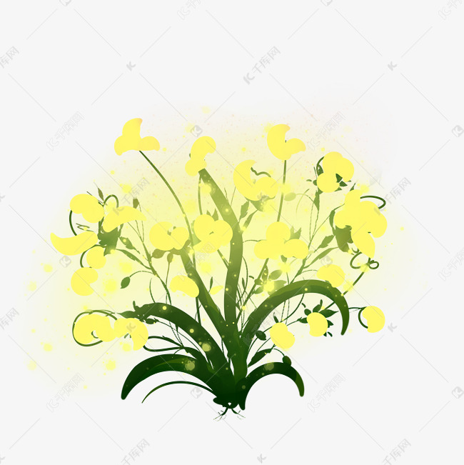 黄色花春天花素材图片免费下载 高清装饰图案psd 千库网 图片编号