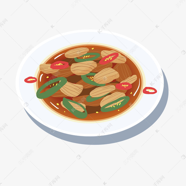 手绘美味农家小炒肉