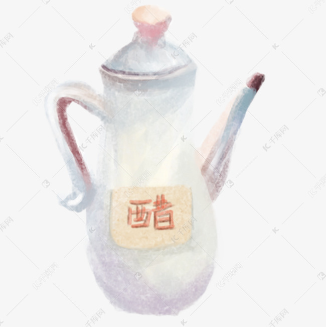 装醋的瓶子免抠图