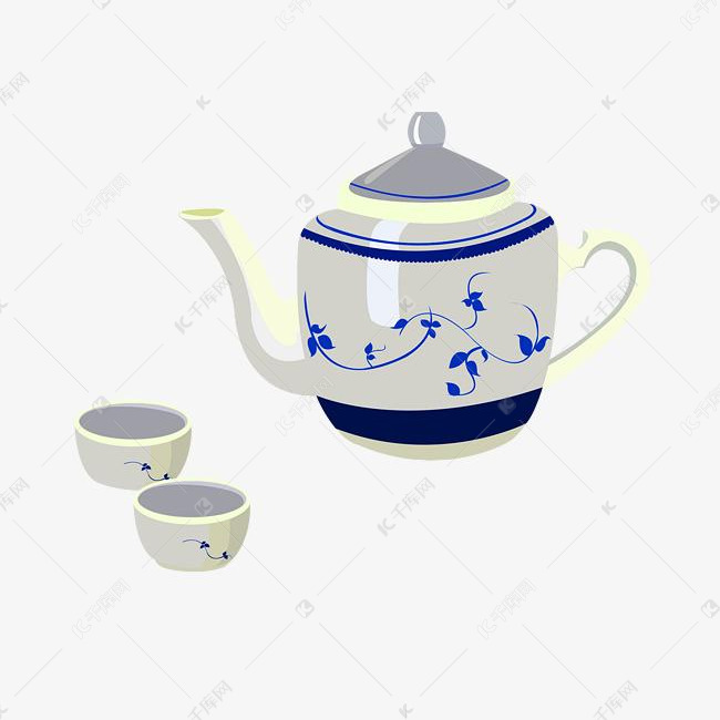 漂亮瓷器茶壶