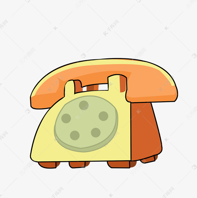矢量电话卡通设计素材
