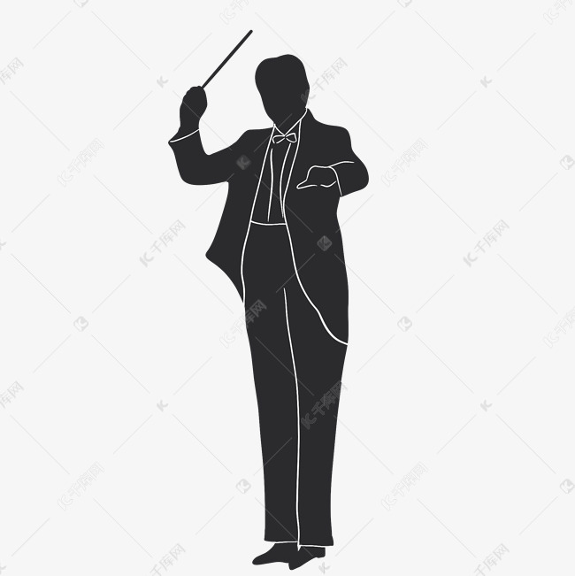 指挥家剪影