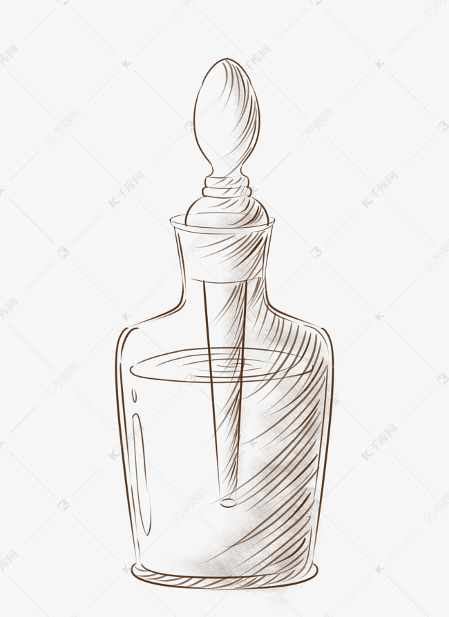 线描化学滴瓶