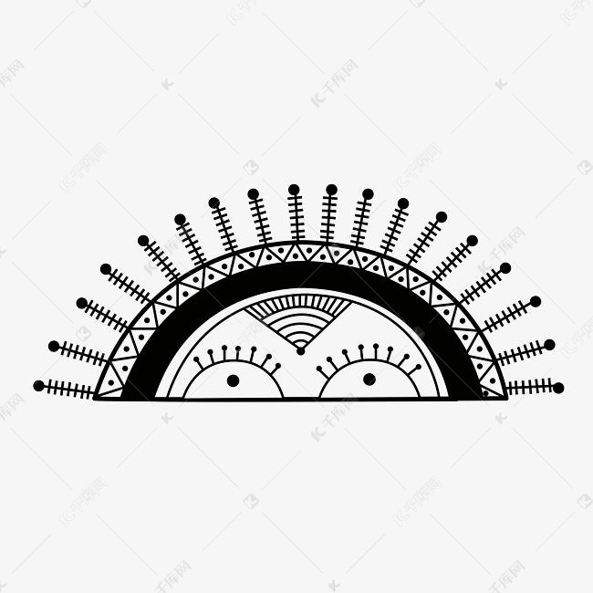 夏季的暑假来了太阳黑白简笔画素材图片免费下载 高清卡通手绘psd 千库网 图片编号