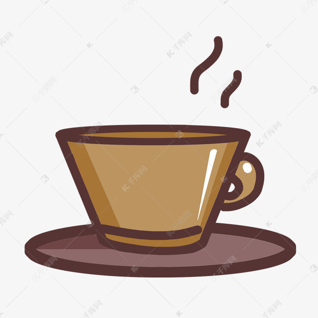 美式咖啡卡通免抠