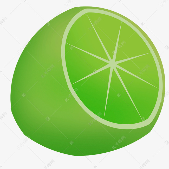 绿色的橘子免抠图