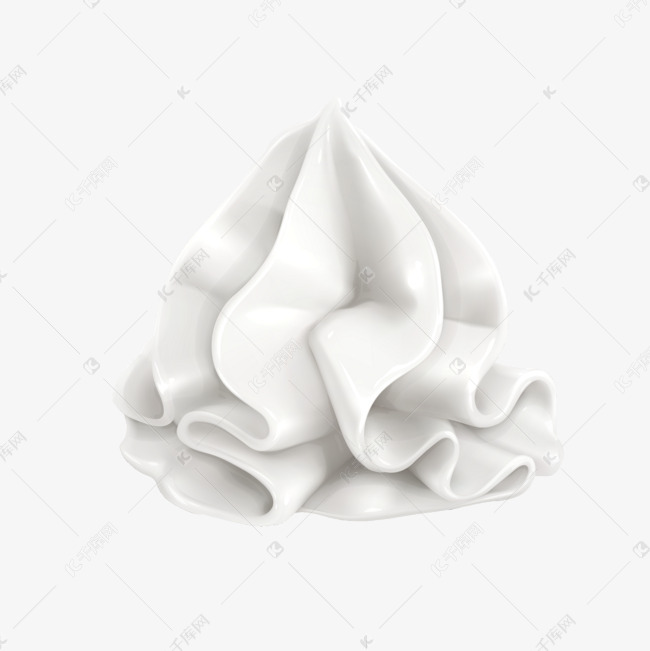 白色奶油花矢量图