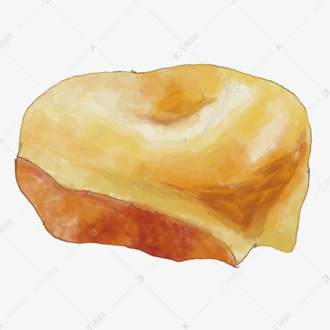 手绘美食奶黄包png