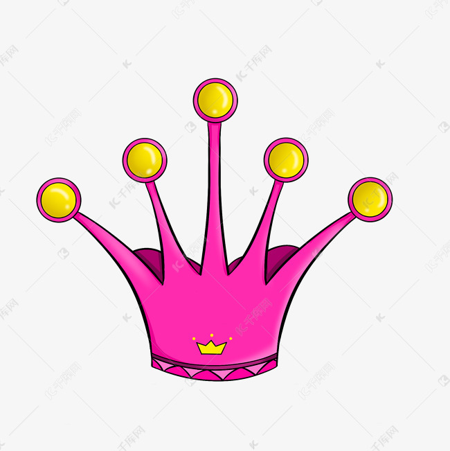 红色黄色皇冠插画素材图片免费下载-千库网