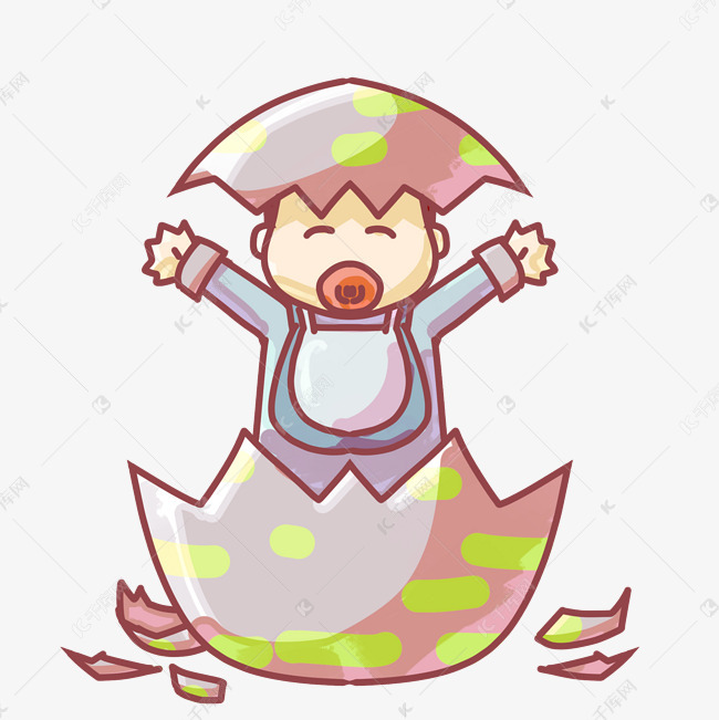 淘气小孩卡通插图