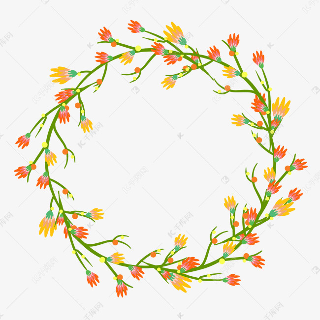 黄色花瓣圆形插图素材图片免费下载_高清psd_千库网(图片编号11922294