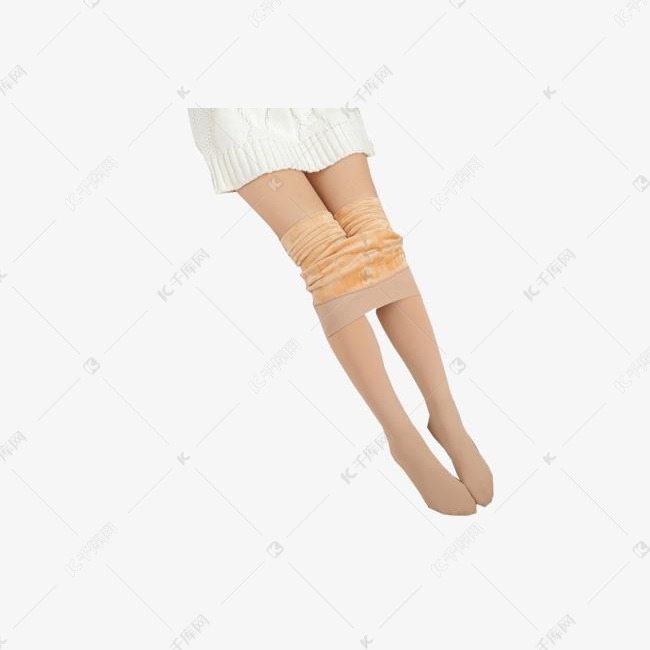 肉色加绒女士打底裤
