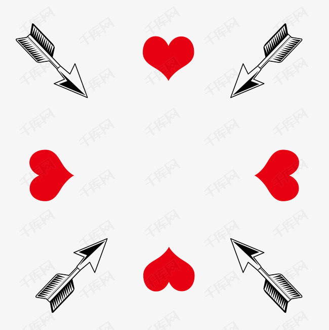 刀子心碎元素图