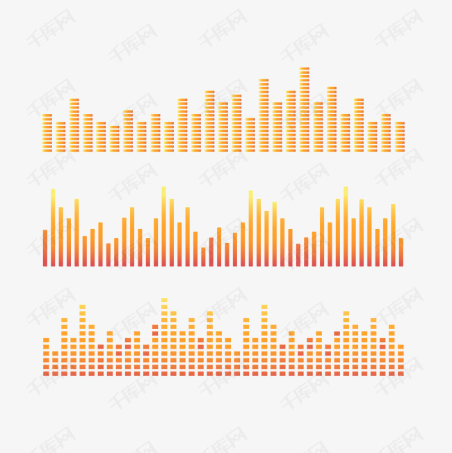 橙色音轨矢量图