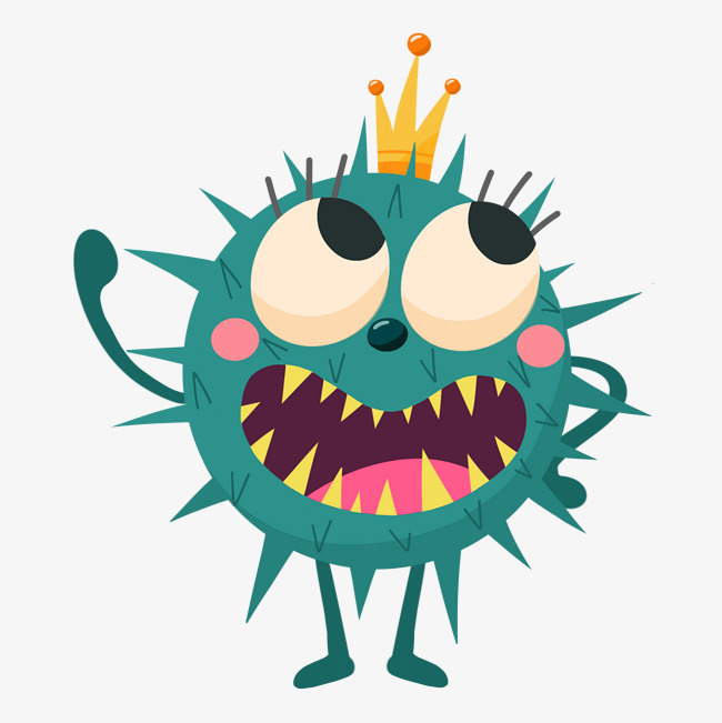 矢量图绿色是卡通刺球