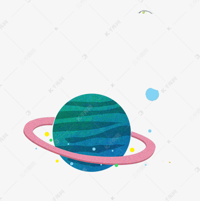 卡通黄色的月球免抠图